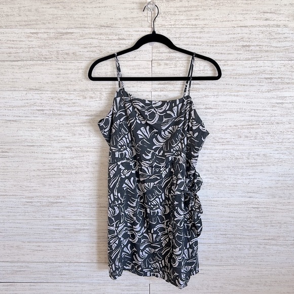 Nine West Floral Grey Sundress | SIZE L - Picture 2 of 6